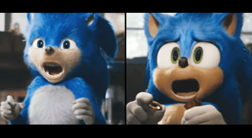 Comparativa en vídeo del rediseño de Sonic en su película de acción real