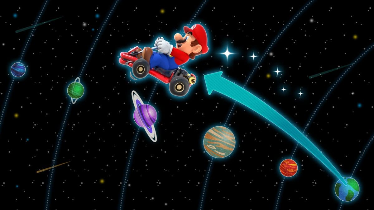 Los jugadores de Mario Kart Tour han recorrido tantos kilómetros como para llegar a Saturno