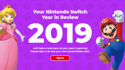 Nintendo of America lanza una web para ver nuestras estadísticas de juego en 2019