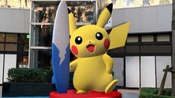 Muestran la nueva estatua gigante de Pikachu surfero para Lalaport Tokyo Bay