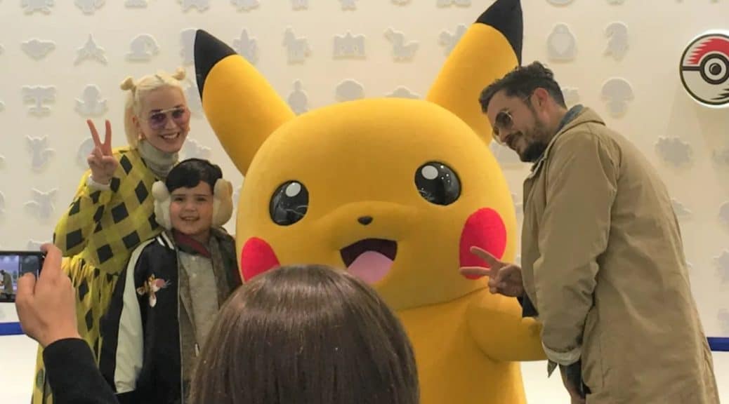 Katy Perry y Orlando Bloom visitan el Pokémon Cafe de Tokio