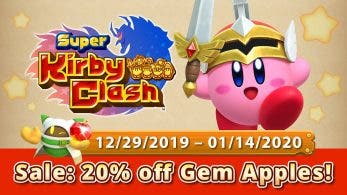 Super Kirby Clash confirma un descuento temporal en las gemas manzana