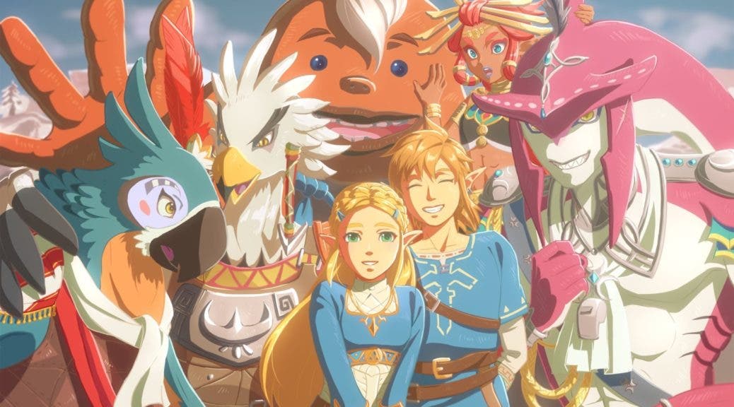 Nyel, Teba, Riju, Yunobo y Sidon protagonizan este genial fan-art de Zelda: Breath of the Wild