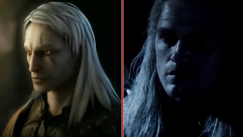 Comparativa en vídeo de The Witcher: Serie de Netflix vs. Videojuego