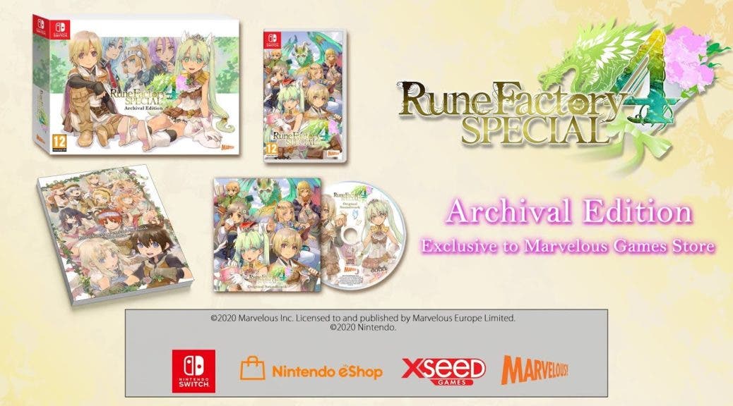 [Act.] Rune Factory 4 Special confirma su estreno en Nintendo Switch para el 28 de febrero
