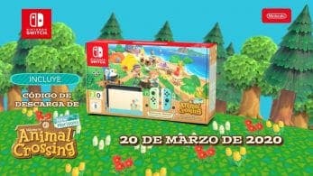 La Nintendo Switch edición Animal Crossing: New Horizons incluye el código de descarga del juego en Europa