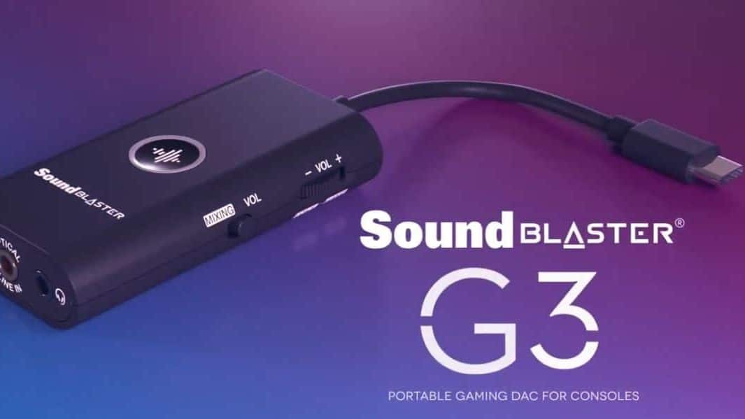 Creative presenta Sound Blaster G3, un DAC y tarjeta de sonido USB externa compatible con Switch