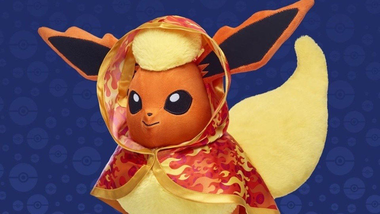 Build-A-Bear añade a Flareon a su línea de peluches Pokémon