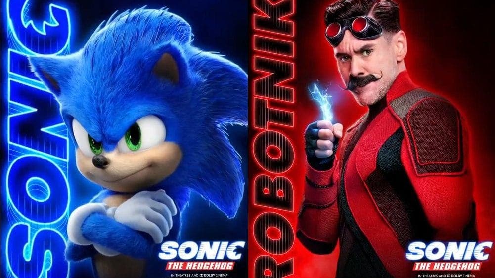 Nuevos pósters animados de personajes de la película de Sonic