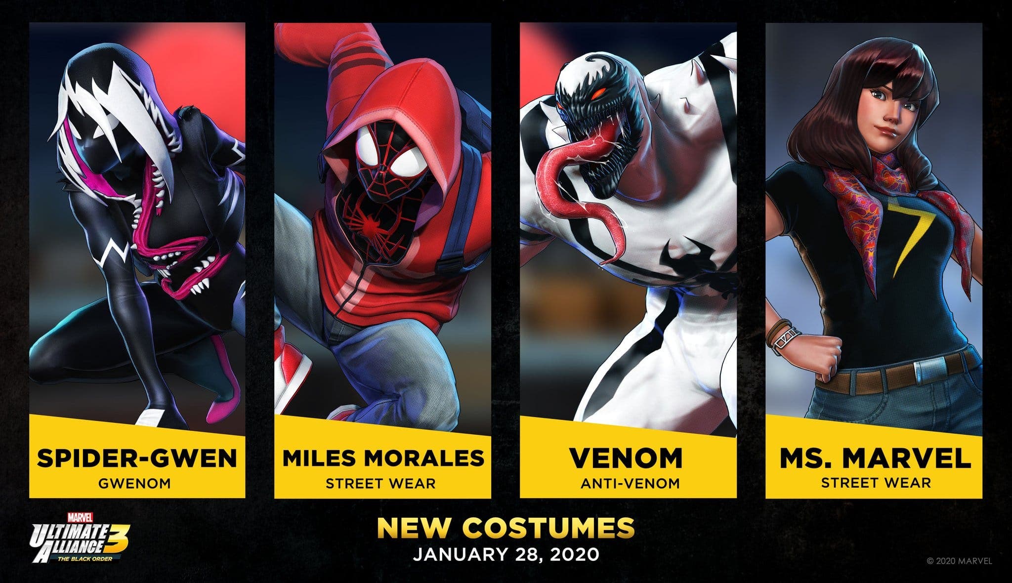 Marvel Ultimate Alliance 3: The Black Order recibe nuevos trajes