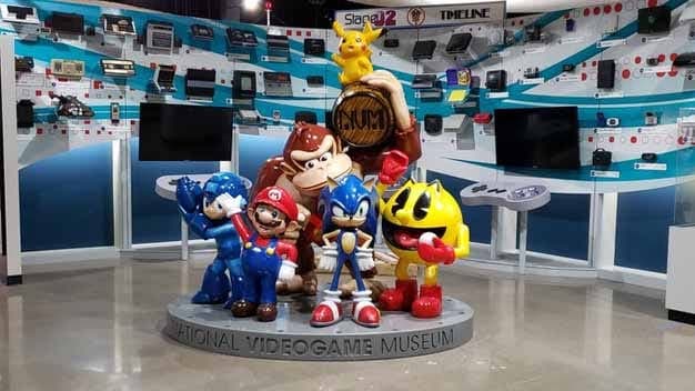 El National Videogame Museum de Texas añade una estatua grupal de Mario, Pikachu, Sonic, Pac Man y más