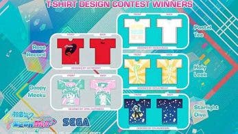 Revelados los ganadores del concurso de camisetas de Hatsune Miku: Project DIVA Mega Mix