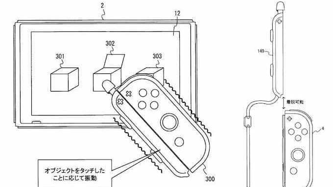 Nintendo registra una patente de un lápiz táctil para los Joy-Con de Switch