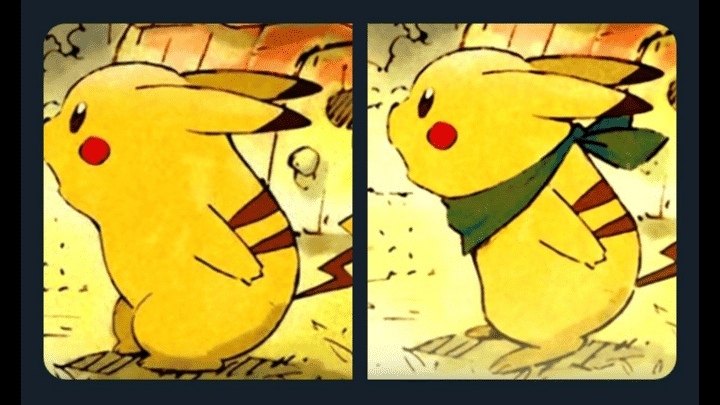 Se ha adelgazado a Pikachu en el arte oficial de Pokémon Mundo misterioso: equipo de rescate DX