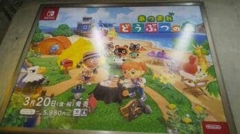 Así se promociona Animal Crossing: New Horizons en las estaciones de Japón