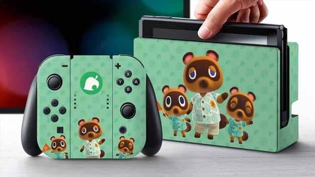 Echa un vistazo a estas skin licenciadas de Animal Crossing: New Horizons para Nintendo Switch