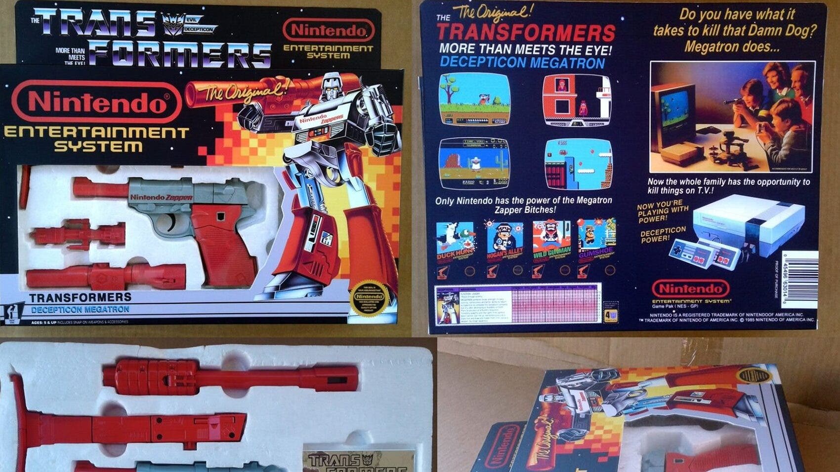 atlántico Brillante Jarra Fan personaliza la figura Transformers G1 1984 Megatron al estilo NES  Zapper - Nintenderos