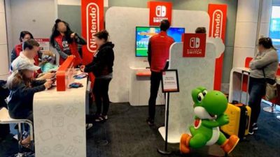 Así es el área de Nintendo Switch en el aeropuerto internacional de Seattle-Tacoma