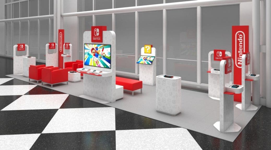 Nintendo Switch invadirá algunos aeropuertos de Estados Unidos con estaciones de juego
