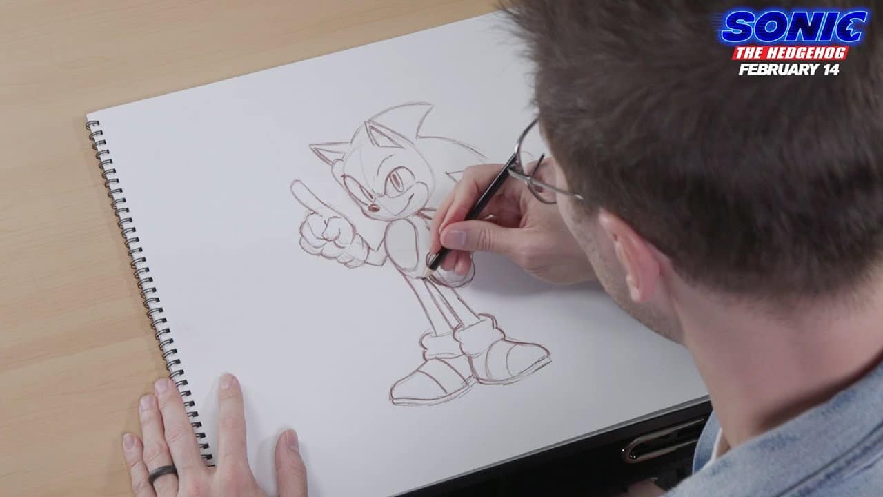 Tyson Hesse nos enseña cómo dibujar a Sonic en este nuevo vídeo de Paramount por la película