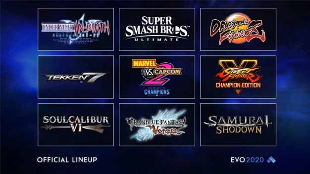 Revelados los juegos que estarán en el EVO 2020