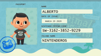 Ya puedes generar tu propio pasaporte para Animal Crossing: New Horizons