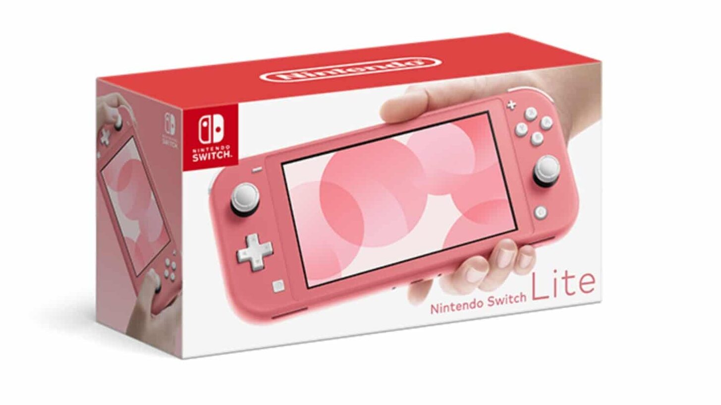 Se comparten nuevas imágenes de la Nintendo Switch Lite Coral: boxart, parte posterior y más