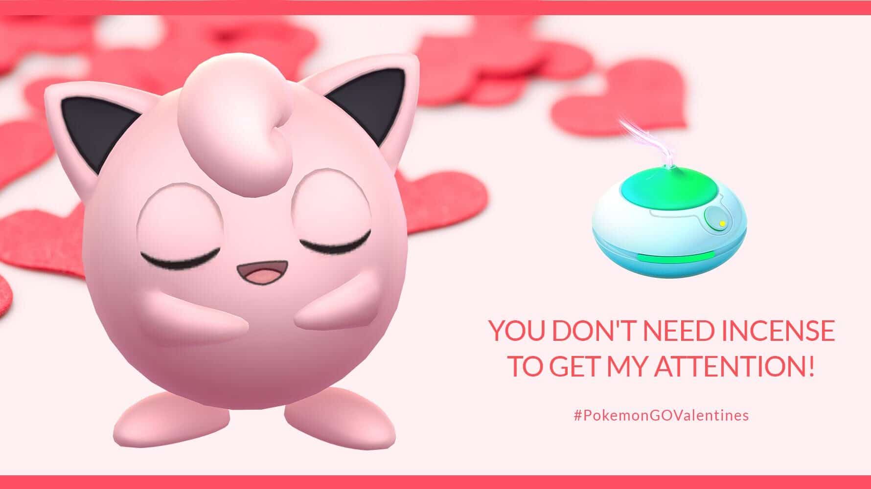 Pokémon GO comparte tarjetas de San Valentín