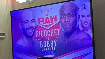 Un combate del WWE Monday Night RAW es patrocinado por la película de Sonic
