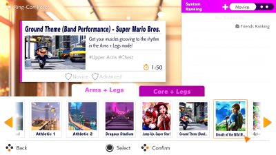 Ring Fit Adventure confirma nueva música de Mario, Splatoon y Zelda