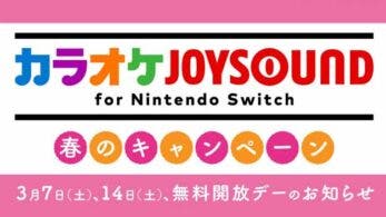 Karaoke JOYSOUND tendrá otro par de días gratis en Nintendo Switch