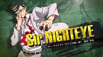 Sir Nighteye protagoniza el nuevo vídeo promocional de My Hero: One’s Justice