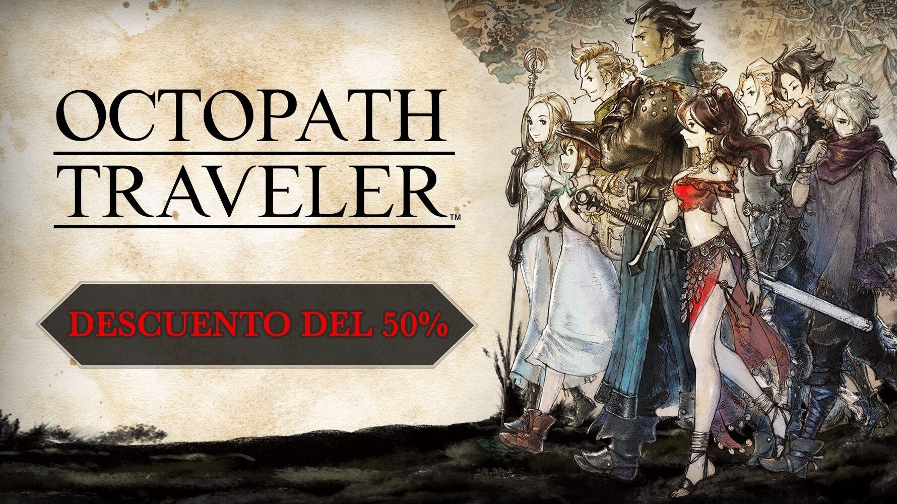 Octopath Traveler supera los 2 millones de unidades vendidas y Nintendo lo celebra con un descuento del 50%