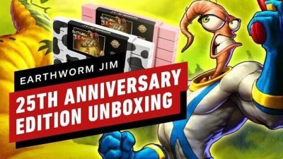 No te pierdas este unboxing de Earthworm Jim 1+2 edición especial por su 25º aniversario para SNES