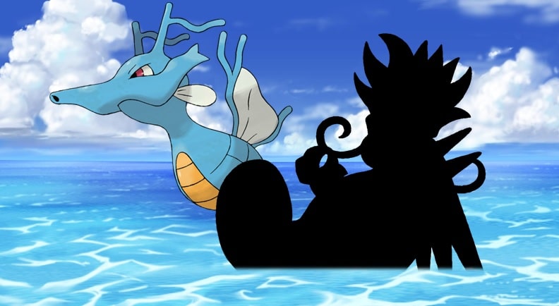 Este es el diseño preliminar de Kingdra para Pokémon Oro y Plata que finalmente no vio la luz