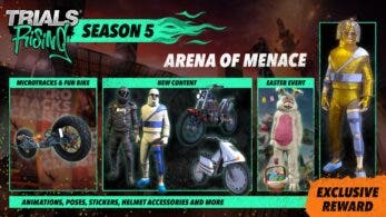 Detallado el contenido de la temporada 5 de Trials Rising, llamada Arena of Menace