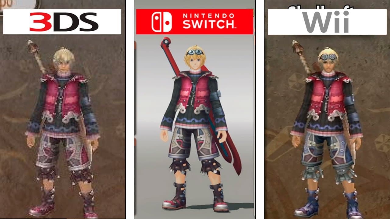 Comparativa en vídeo de Xenoblade Chronicles entre New Nintendo 3DS, Nintendo Switch y Wii
