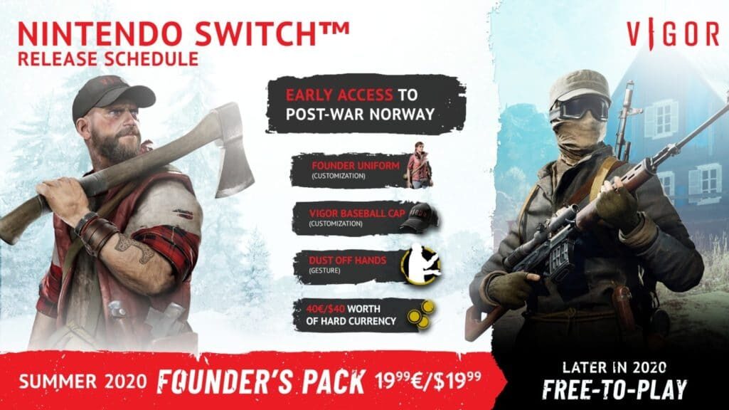 Anunciado el pack de fundador de Vigor, que permitirá jugarlo en Nintendo Switch este verano