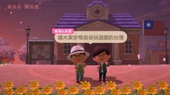 El primer ministro de Taiwán comparte un mensaje sobre la libertad de expresión en Animal Crossing: New Horizons