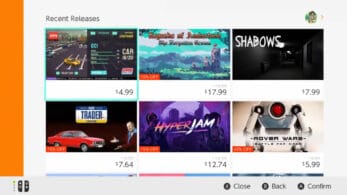 La eShop de Nintendo Switch se actualiza con cambios en la visualización de los juegos