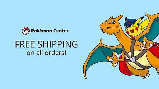Pokémon Center ofrece envíos gratuitos para todos sus productos por tiempo limitado