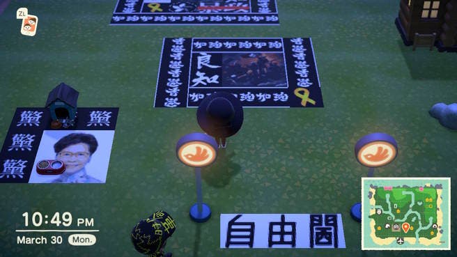 Manifestantes de Hong Kong están usando Animal Crossing: New Horizons para difundir sus mensajes