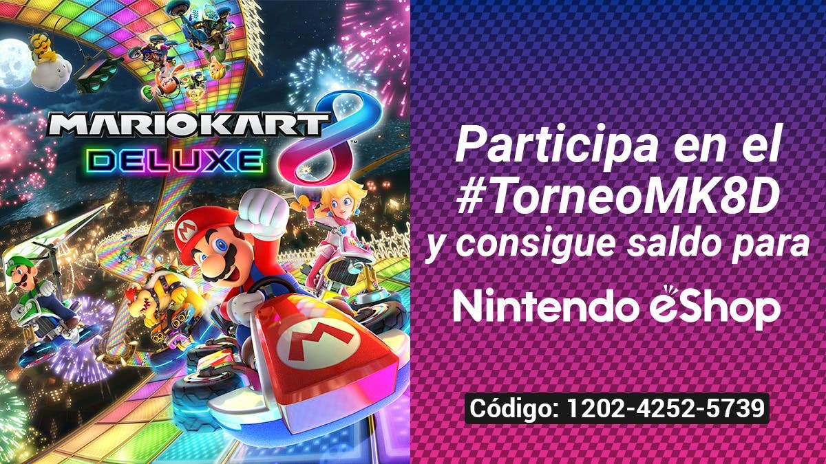 Nintendo España sortea saldo para la eShop en su nuevo #TorneoMK8D de Mario Kart 8 Deluxe
