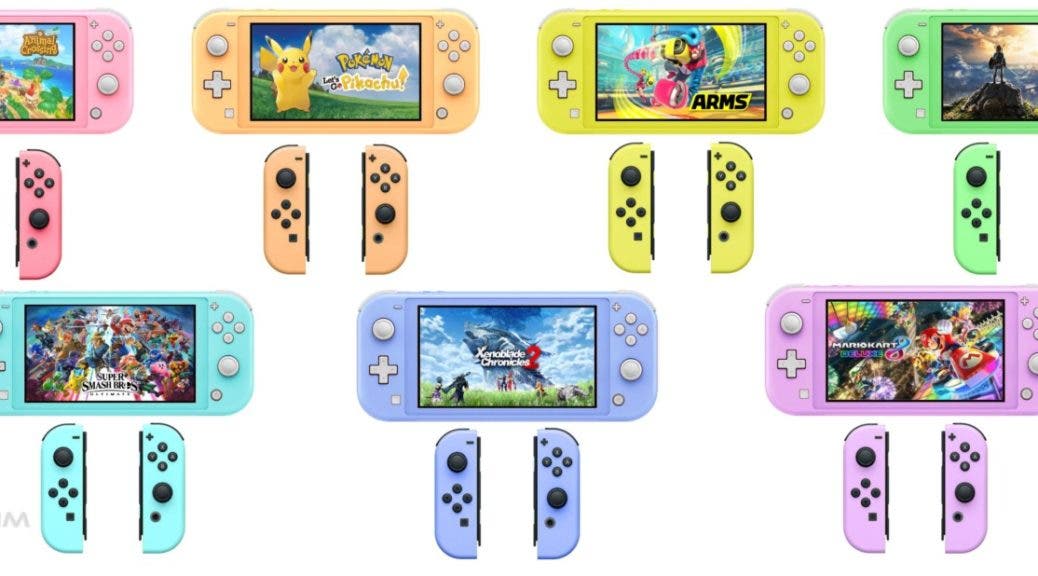 Imaginan tonalidades pastel para Nintendo Switch Lite