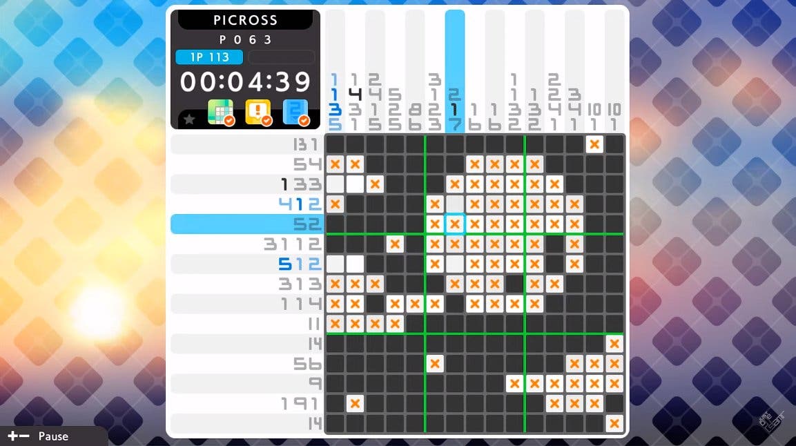 Gameplay de la demo de Picross S4 disponible en la eShop de Nintendo Switch