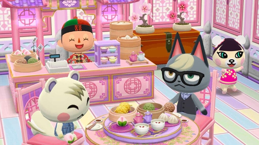 La caza de giroiditas: Salón de té rosado llega a Animal Crossing: Pocket Camp