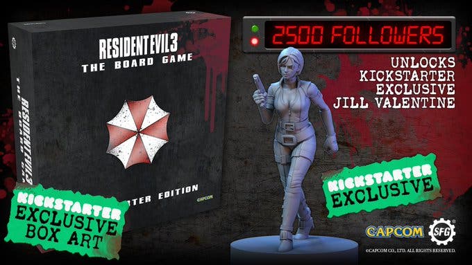 Se anuncia Kickstarter para el juego de mesa oficial de Resident Evil 3