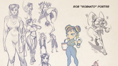 Se comparten algunas de las páginas del libro de arte UDON X Capcom Sketchbook Alpha