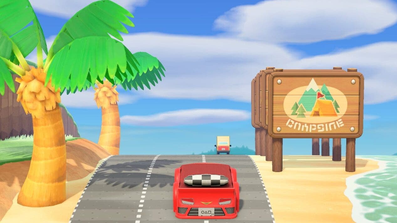 Fan recrea el juego de carreras OutRun en Animal Crossing: New Horizons