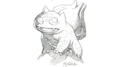 El creador de Hellboy rinde tributo a Pokémon con estos bocetos